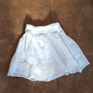 Candie's White Skirt Floral